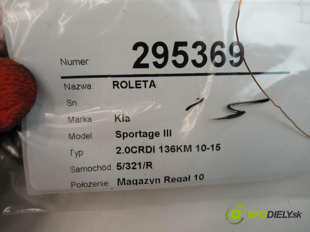 Kia Sportage III  2013 100 kW 2.0CRDI 136KM 10-15 2000 Roleta  (Rolety kufra)