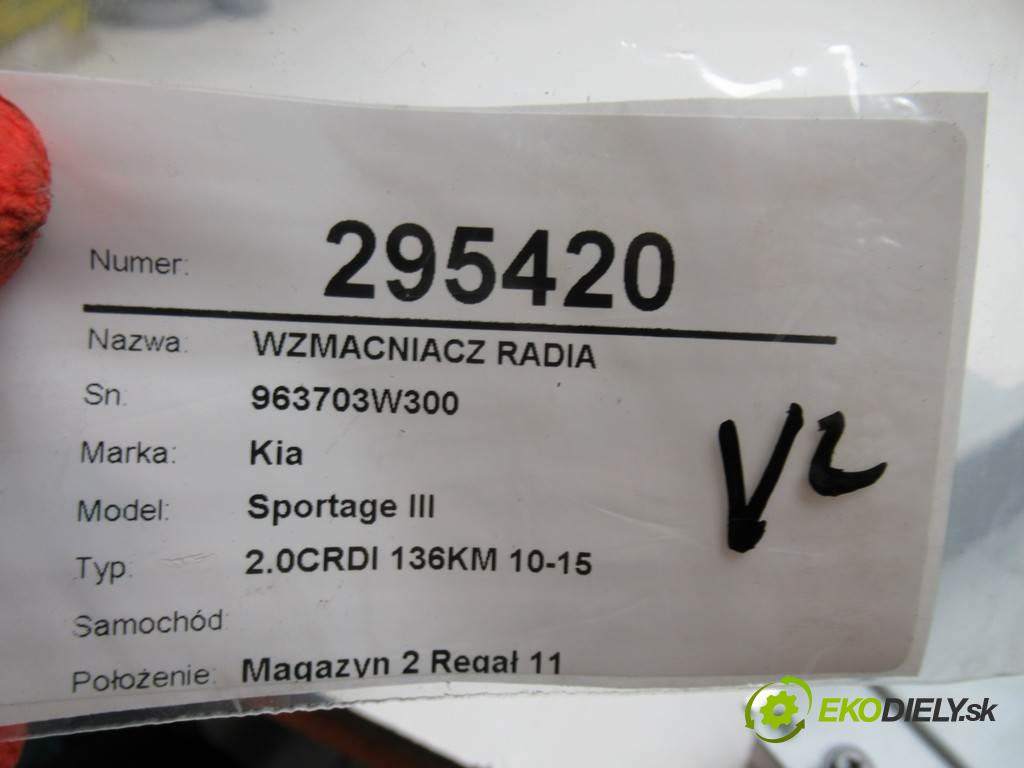 Kia Sportage III    2.0CRDI 136KM 10-15  Zosilňovač radia 963703W300 AMP-80SLE (Zosilňovače)