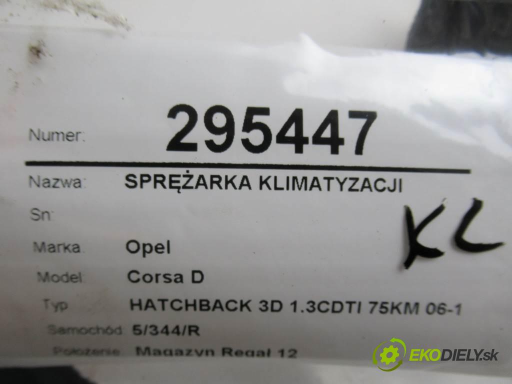 Opel Corsa D   2010 55 kW HATCHBACK 3D 1.3CDTI 75KM 06-14 1200 kompresor klimatizace 55703721 (Kompresory)