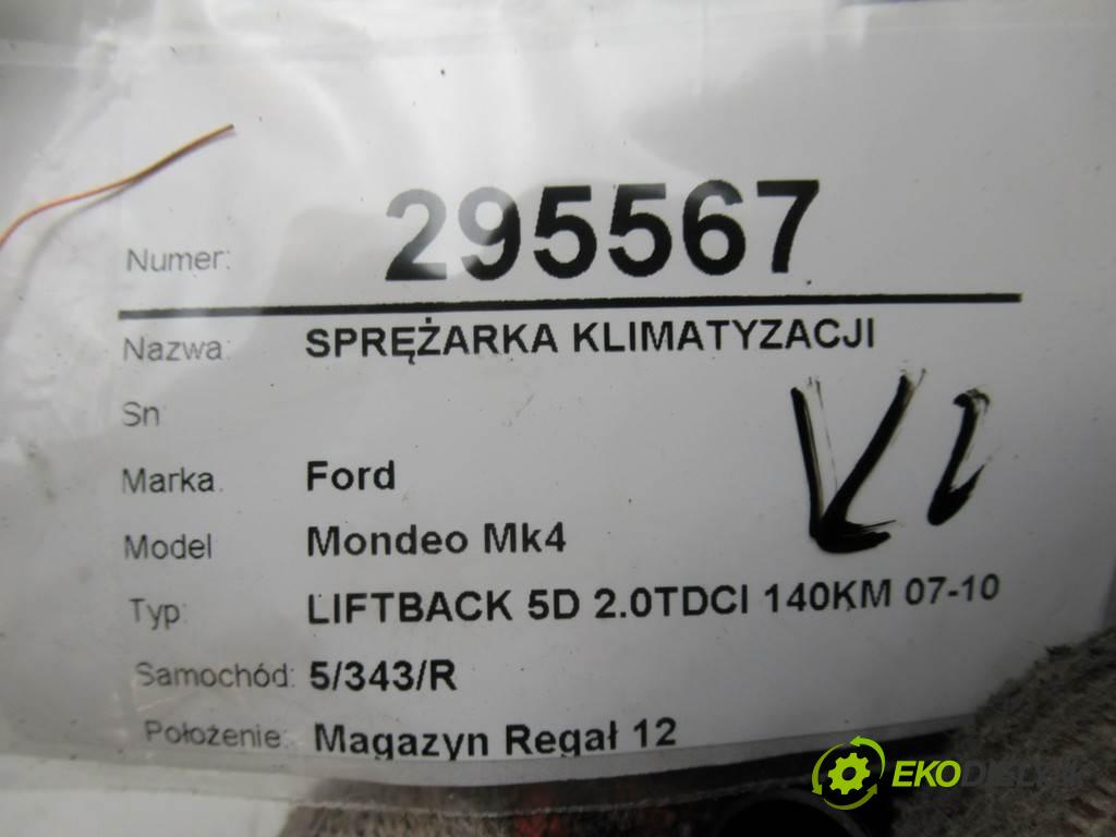 Ford Mondeo Mk4  2007 103 kW LIFTBACK 5D 2.0TDCI 140KM 07-10 2000 kompresor klimatizace 6G91-19D629-GC (Kompresory)
