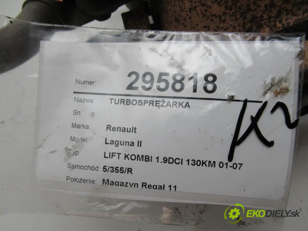 Renault Laguna II  2006 96 kW LIFT KOMBI 1.9DCI 130KM 01-07 1900 Turbodúchadlo,turbo H8200396585 (Turbodúchadlá (kompletné))