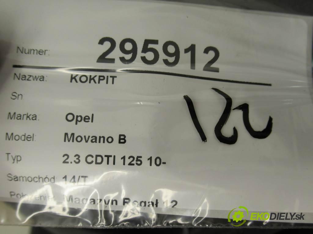 Opel Movano B 2.3 CDTI 125 10- 2013 125 KM 2.3 CDTI 125 10- 2299 Palubná doska  (Palubné dosky)