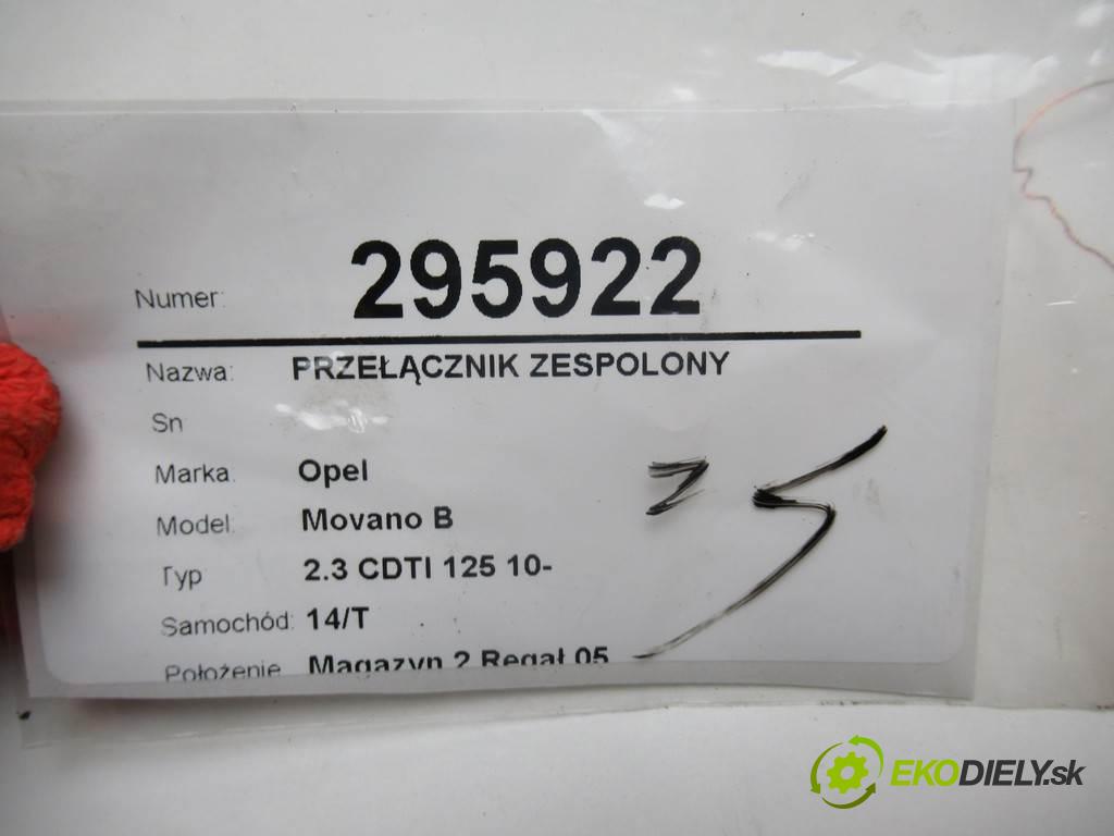 Opel Movano B 2.3 CDTI 125 10- 2013 125 KM 2.3 CDTI 125 10- 2299 Prepínač kombinovaný 681720005R (Prepínače, spínače, tlačidlá a ovládače kúrenia)
