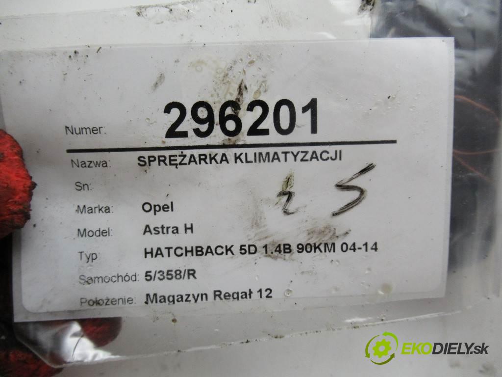 Opel Astra H  2009 66 kW HATCHBACK 5D 1.4B 90KM 04-14 1400 kompresor klimatizace 13322146 (Kompresory)