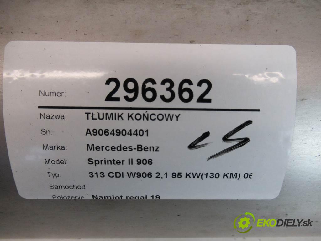 Mercedes-Benz Sprinter II 906    313 CDI W906 2,1 95 KW(130 KM) 06-19  výfuk koncový A9064904401