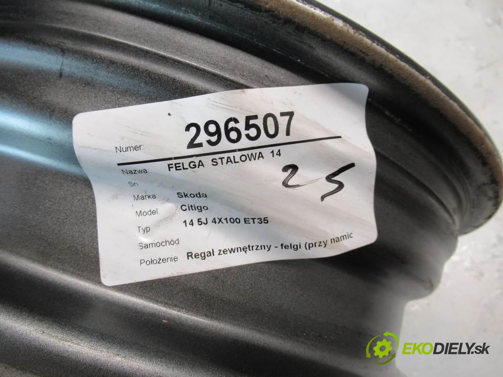 Skoda Citigo    14 5J 4X100 ET35  disk (OCEL 14