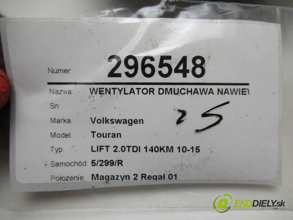 Volkswagen Touran  2013 103 kW LIFT 2.0TDI 140KM 10-15 2000 Ventilátor ventilátor kúrenia 1K1820015L (Ventilátory kúrenia)
