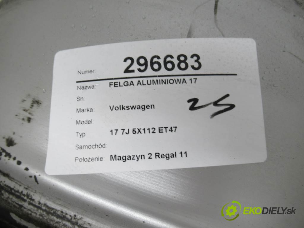Volkswagen     17 7J 5X112 ET47  disk 17  (Hliníkové)