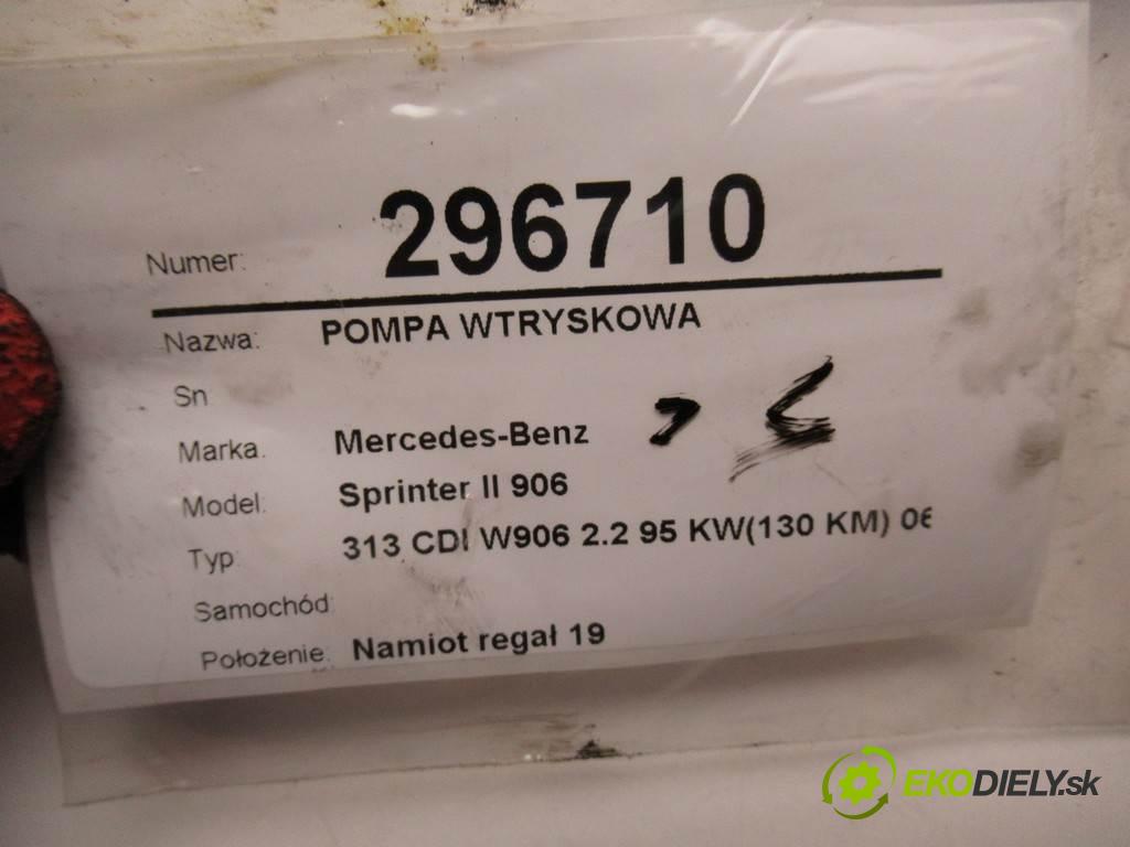 Mercedes-Benz Sprinter II 906    313 CDI W906 2.2 95 KW(130 KM) 06-19  pumpa vstřikovací A6510700901 (Vstřikovací čerpadla)