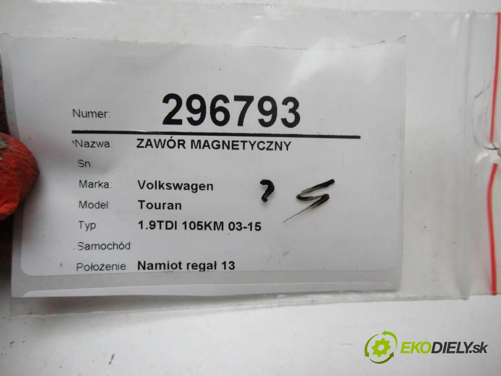 Volkswagen Touran    1.9TDI 105KM 03-15  Ventil magnetický 6Q0906625 (Ostatné)