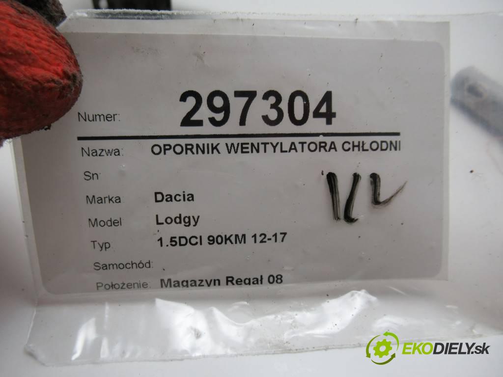 Dacia Lodgy    1.5DCI 90KM 12-17  odpor rezistor ventilátoru chladiče 255501295R