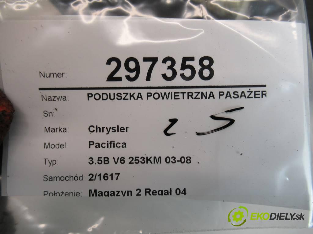 Chrysler Pacifica  2005 186 kW 3.5B V6 253KM 03-08 3500 AirBag spolujazdca P04680550AE (Airbagy)