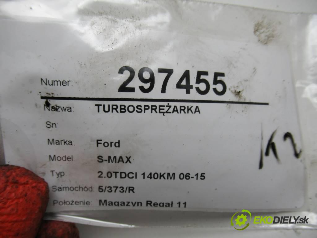 Ford S-MAX  2006 103 kW 2.0TDCI 140KM 06-15 2000 Turbodúchadlo,turbo 9658728580 (Turbodúchadlá (kompletné))