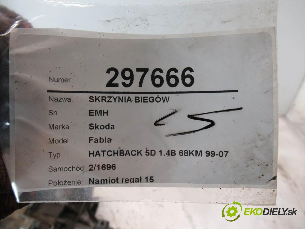 Skoda Fabia  2000 50 kW HATCHBACK 5D 1.4B 68KM 99-07 1400 Prevodovka EMH (Prevodovky)