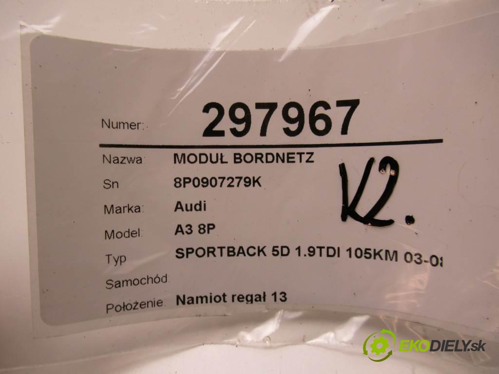 Audi A3 8P    SPORTBACK 5D 1.9TDI 105KM 03-08  Modul BORDNETZ 8P0907279K (Ostatné)
