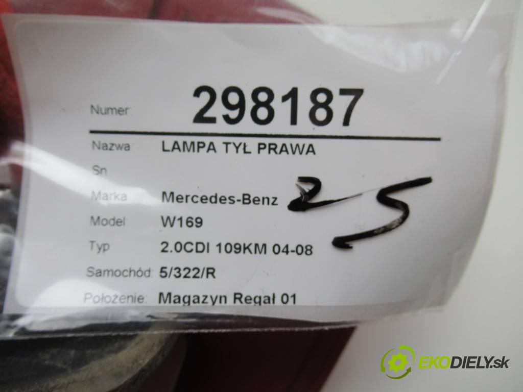 Mercedes-Benz W169  2006 80 kW 2.0CDI 109KM 04-08 2000 světlo zadní část pravá