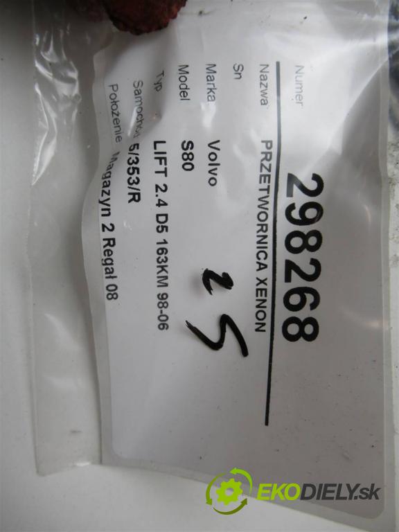 Volvo S80  2005 120 kW LIFT 2.4 D5 163KM 98-06 2400 Menič XENON 73160087J (Riadiace jednotky xenónu)