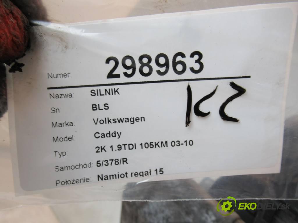 Volkswagen Caddy  2006 77 kW 2K 1.9TDI 105KM 03-10 1900 motor BLS (Motory (kompletní))