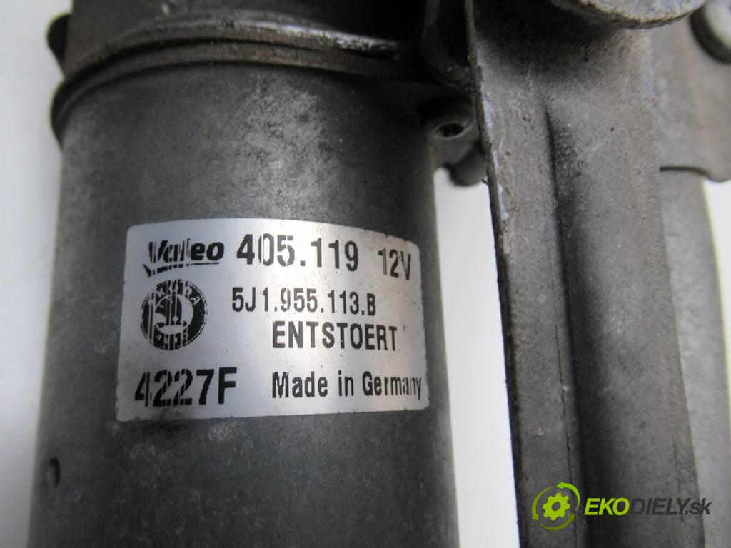 Skoda Roomster  2007 77 kW 1.6B 105KM 06-10 1600 Mechanizmus stieračov predný 5J1955113B (Motorčeky stieračov predné)