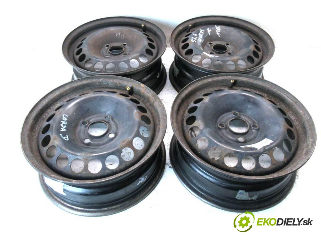 Opel Corsa D     15 6J 4X100 ET39  disky plechové 15  (Plechové)