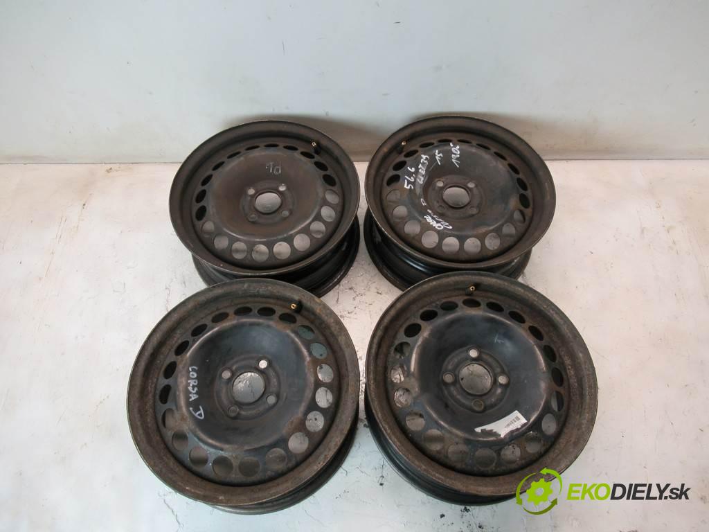 Opel Corsa D     15 6J 4X100 ET39  disky plechové 15  (Plechové)