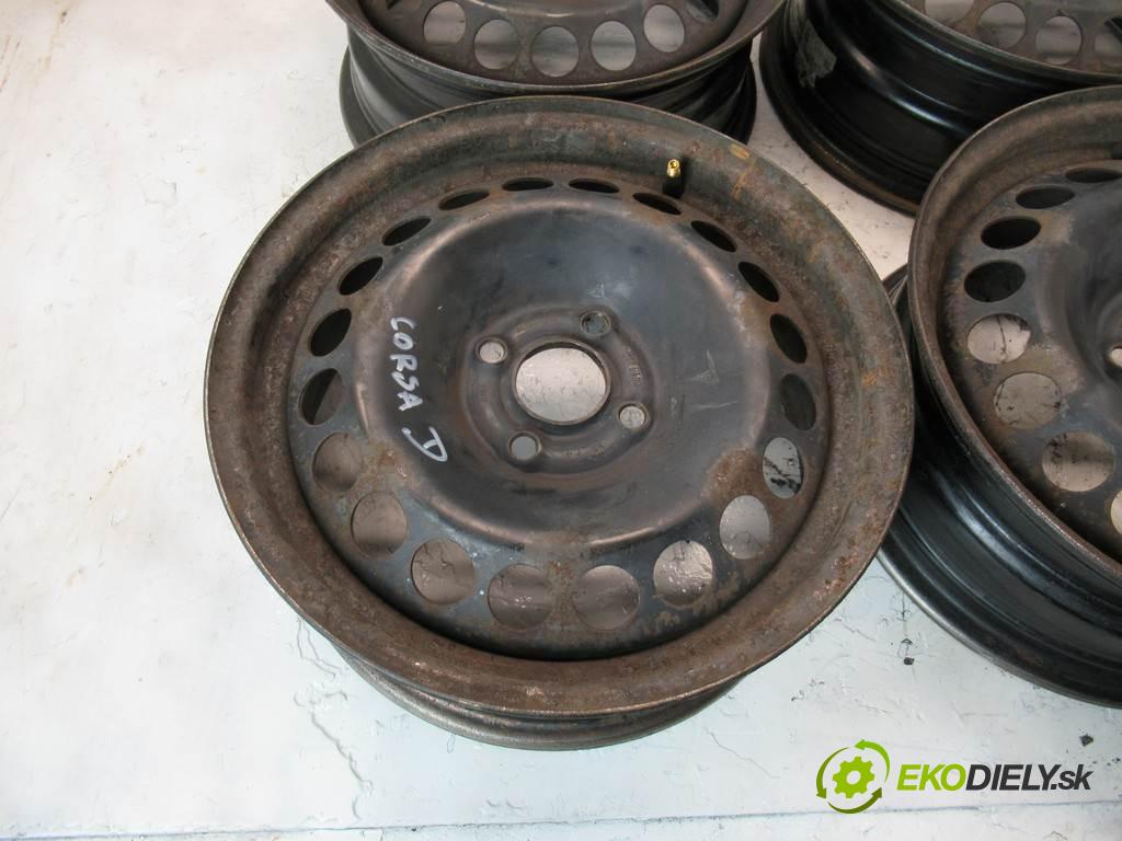 Opel Corsa D     15 6J 4X100 ET39  disky plechové 15  (Plechové)