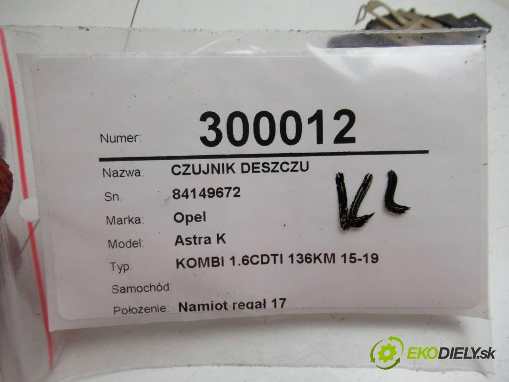 Opel Astra K    KOMBI 1.6CDTI 136KM 15-19  Snímač dažďa 84149672 (Snímače dažďa)