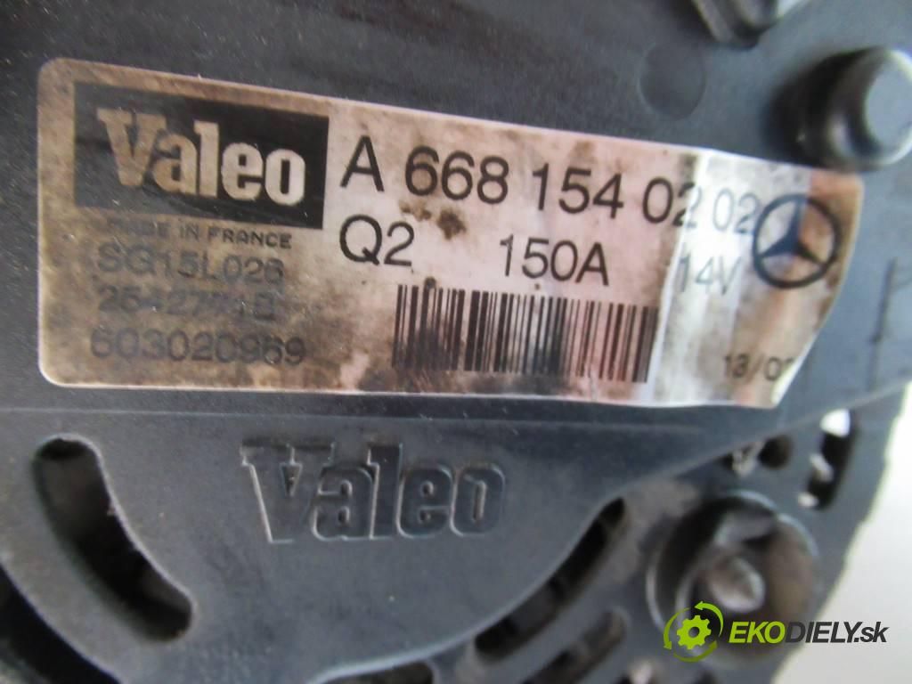 Mercedes-Benz W168  2002  1.7CDI 95KM 97-04 1700 Alternátor A6681540202 (Alternátory)