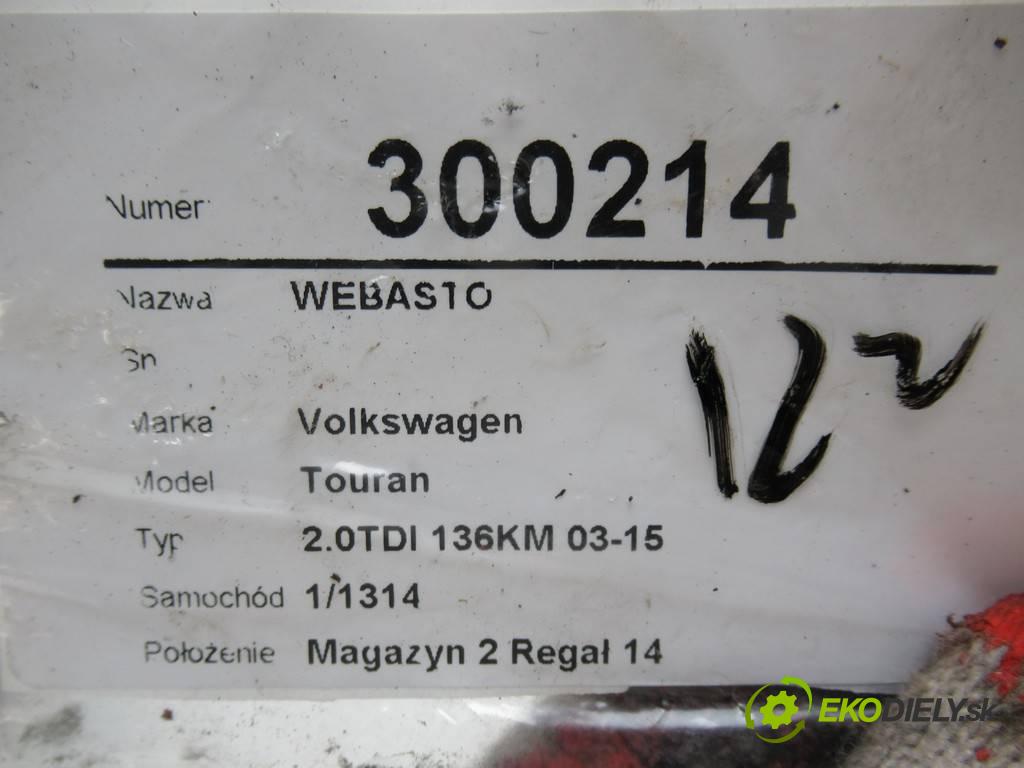 Volkswagen Touran  2004 100 kW 2.0TDI 136KM 03-15 1900 Webasto 1K0815065N (Webasto)