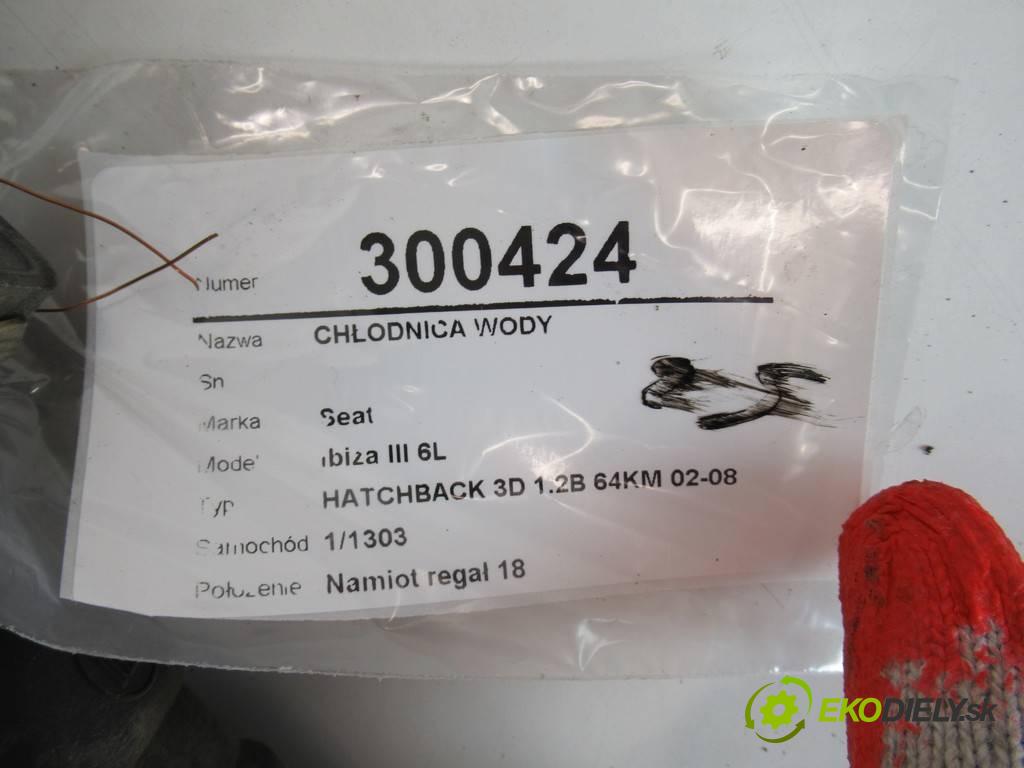 Seat Ibiza III 6L  2002  HATCHBACK 3D 1.2B 64KM 02-08 1200 chladič vody 6Q0121253Q (Chladiče vody)