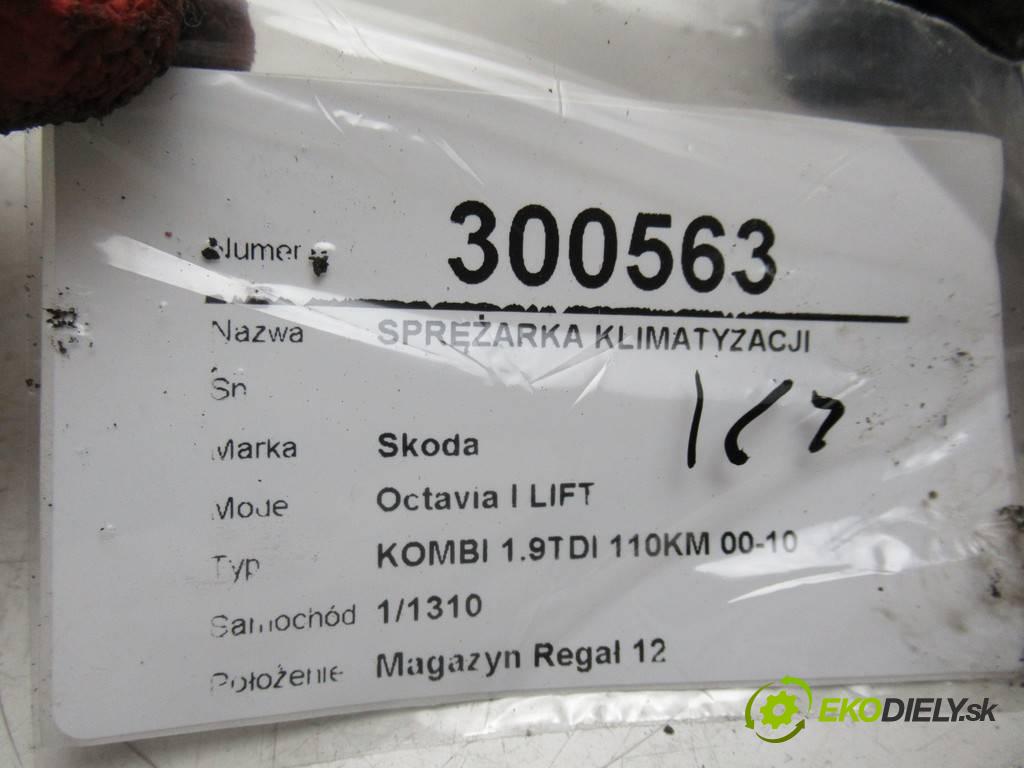 Skoda Octavia I LIFT  2001 81kW KOMBI 1.9TDI 110KM 00-10 1900 kompresor klimatizace 1J0820803F (Kompresory)