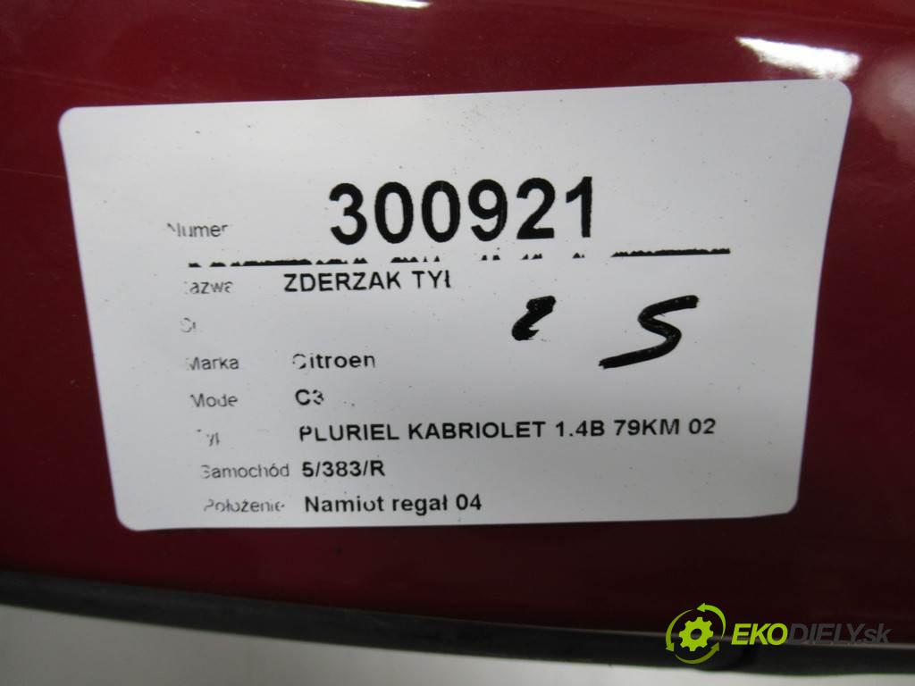 Citroen C3  2005 54 kW PLURIEL KABRIOLET 1.4B 79KM 02-09 1400 nárazník zadní část