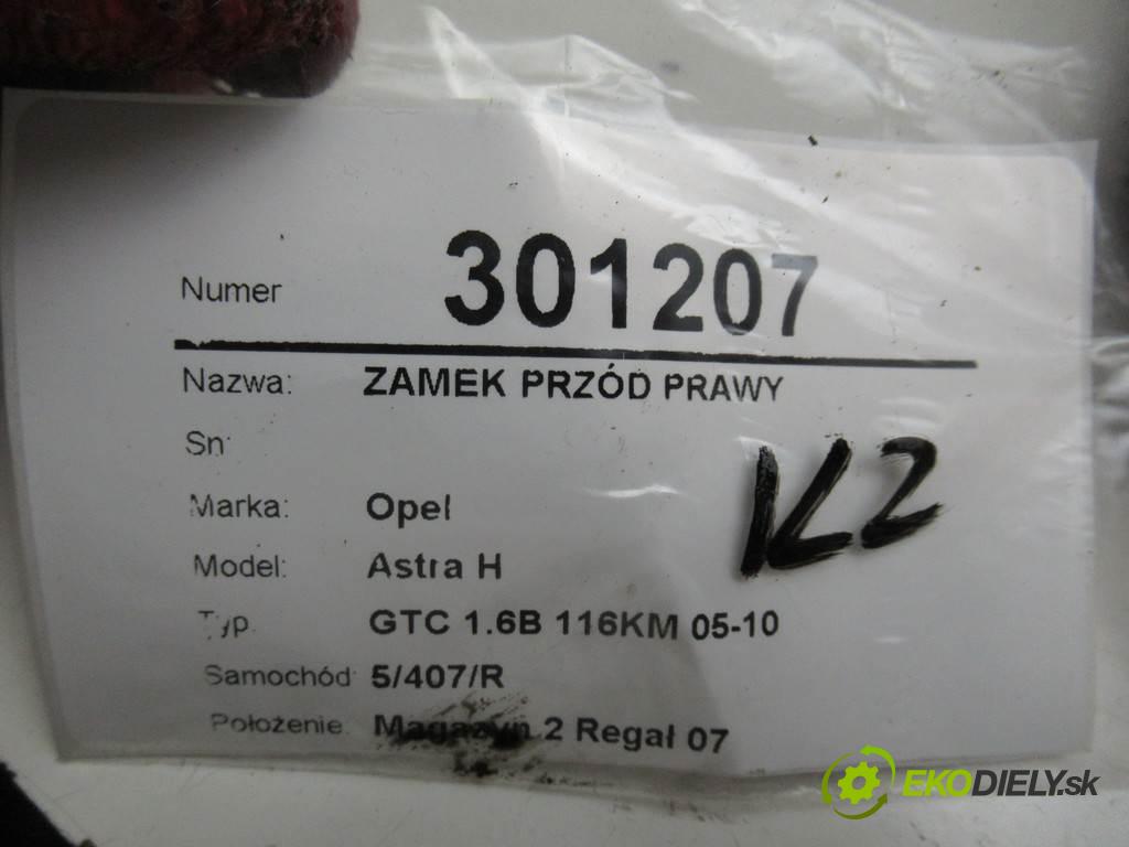 Opel Astra H  2007 85 kW GTC 1.6B 116KM 05-10 1600 zámok přední část pravý 13210749
