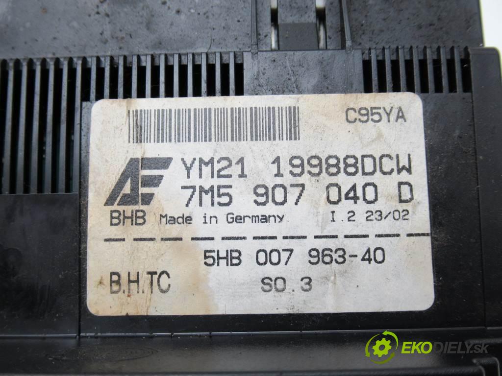 Ford Galaxy LIFT  2002 85kW 1.9TDI 115KM 00-06 1900 Panel ovládaní topení 7M5907040D (Ovládaní topení a přepínače)
