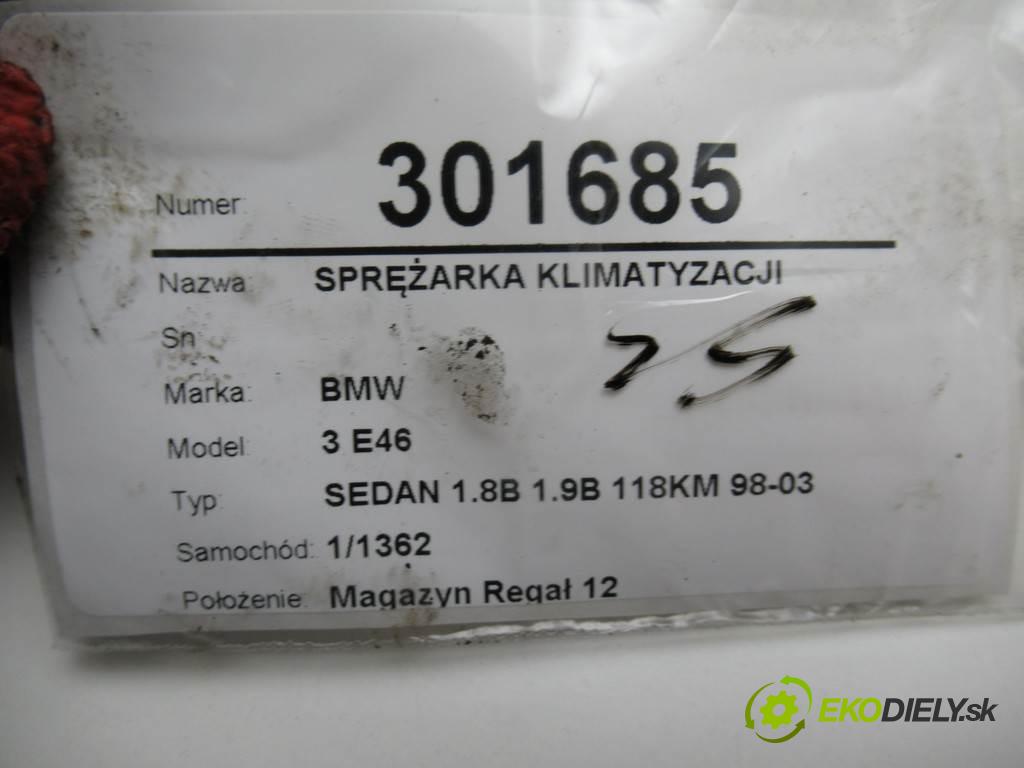BMW 3 E46  1999 87 kW SEDAN 1.8B 1.9B 118KM 98-03 1900 Kompresor klimatizácie 8386650 (Kompresory klimatizácie)