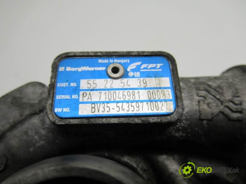 Fiat Doblo II  2013  1.3D MULTIJET 90KM 10-14 1300 Turbodúchadlo,turbo 55225439 (Turbodúchadlá (kompletné))