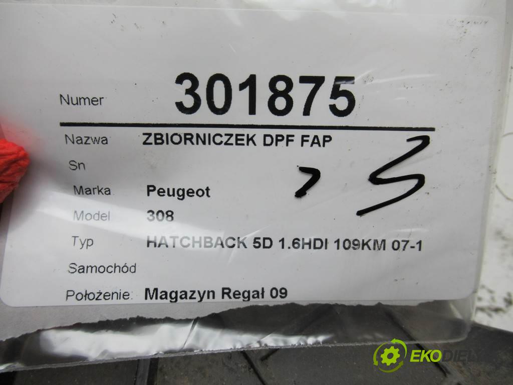 Peugeot 308    HATCHBACK 5D 1.6HDI 109KM 07-13   Nádržka DPF FAP 9652851580 (Ostatné)