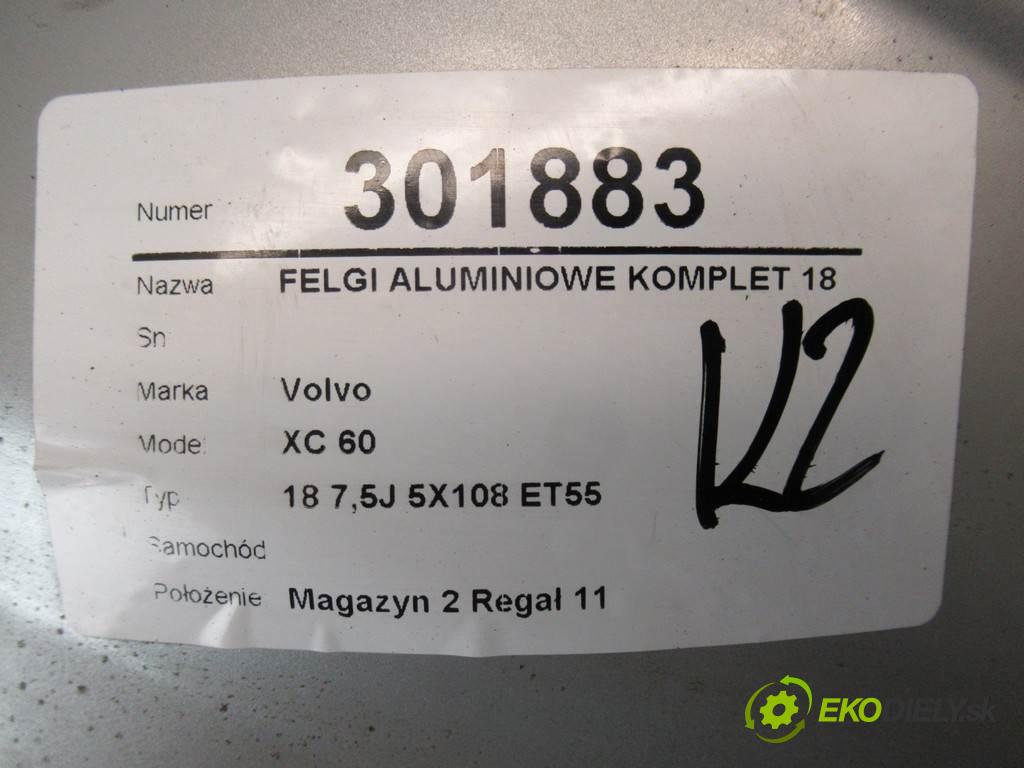 Volvo XC 60    18 7,5J 5X108 ET55  disky hliníkové 18  (Hliníkové)