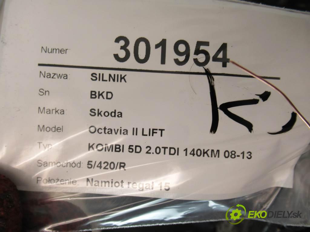 Skoda Octavia II LIFT  2009 103KW KOMBI 5D 2.0TDI 140KM 08-13 1968 motor BKD (Motory (kompletní))