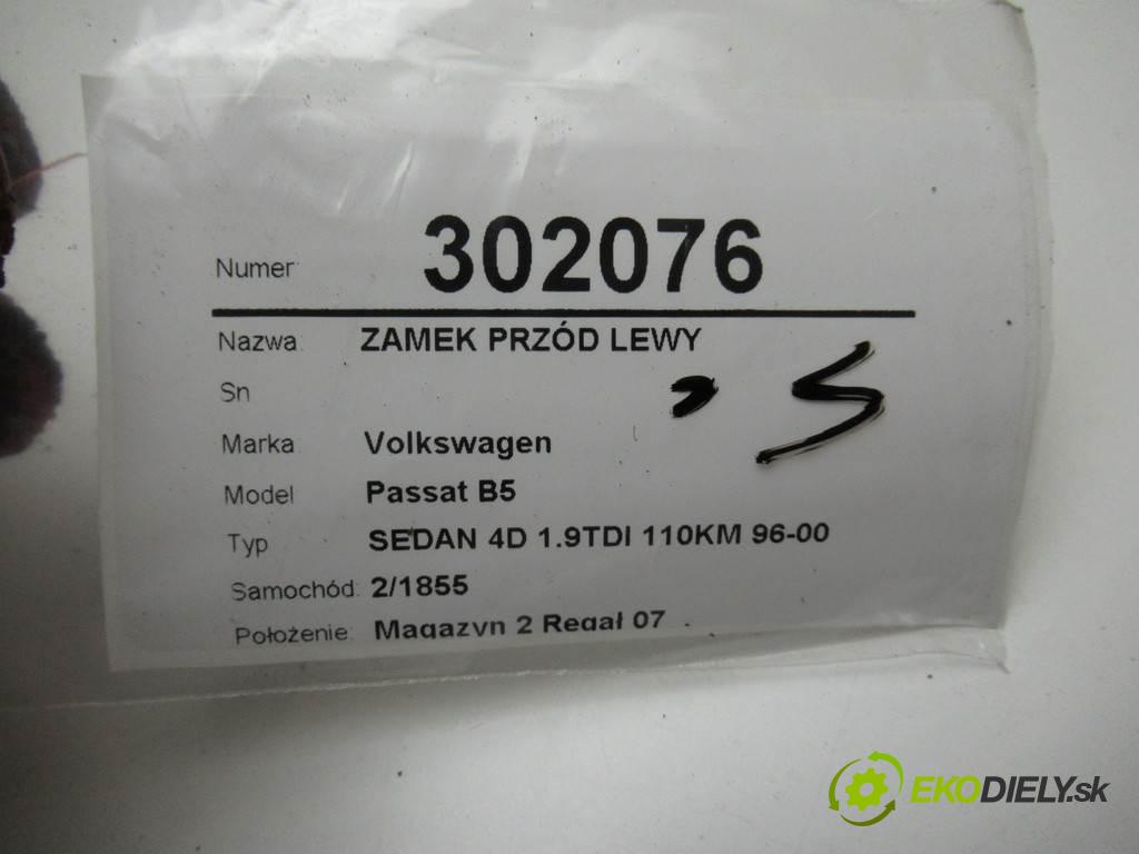 Volkswagen Passat B5  1998 81 kW SEDAN 4D 1.9TDI 110KM 96-00 1900 zámok predný ľavy 3B1837015A