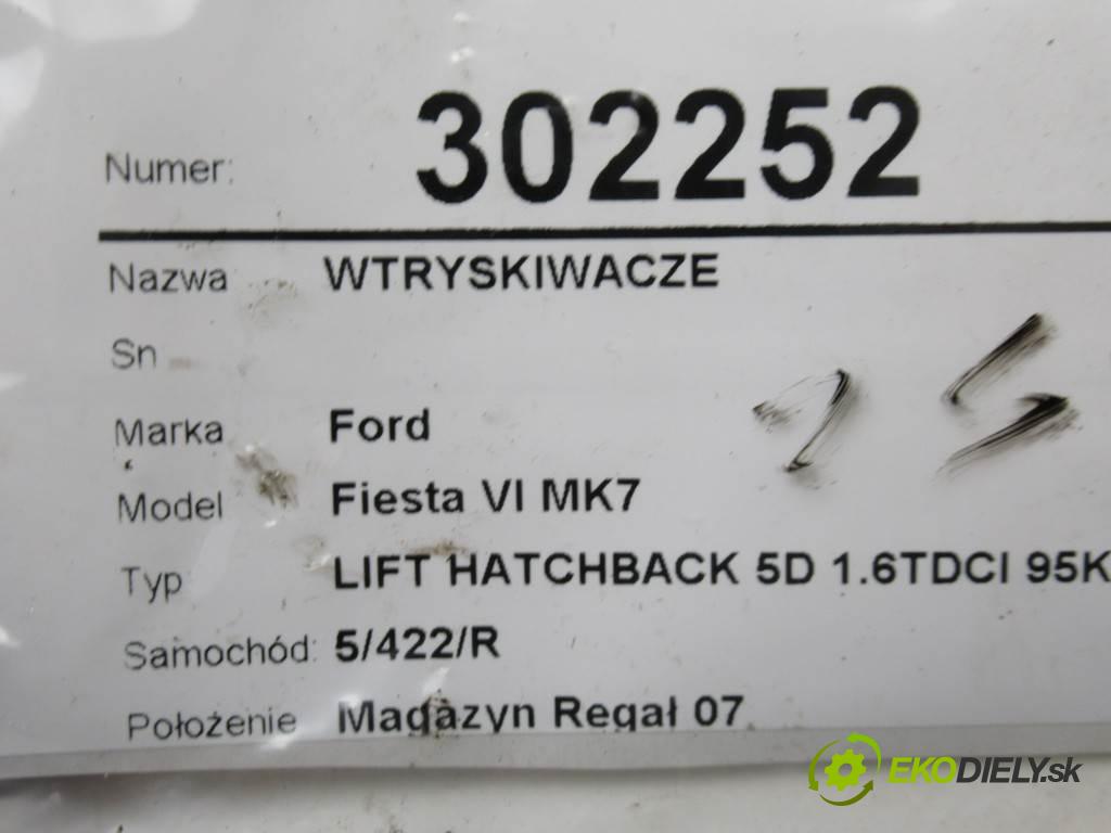 Ford Fiesta VI MK7  2014 95KM LIFT HATCHBACK 5D 1.6TDCI 95KM 12-17 1600 Vstrekovacie ventily 0445110489 (Vstrekovacie ventily)