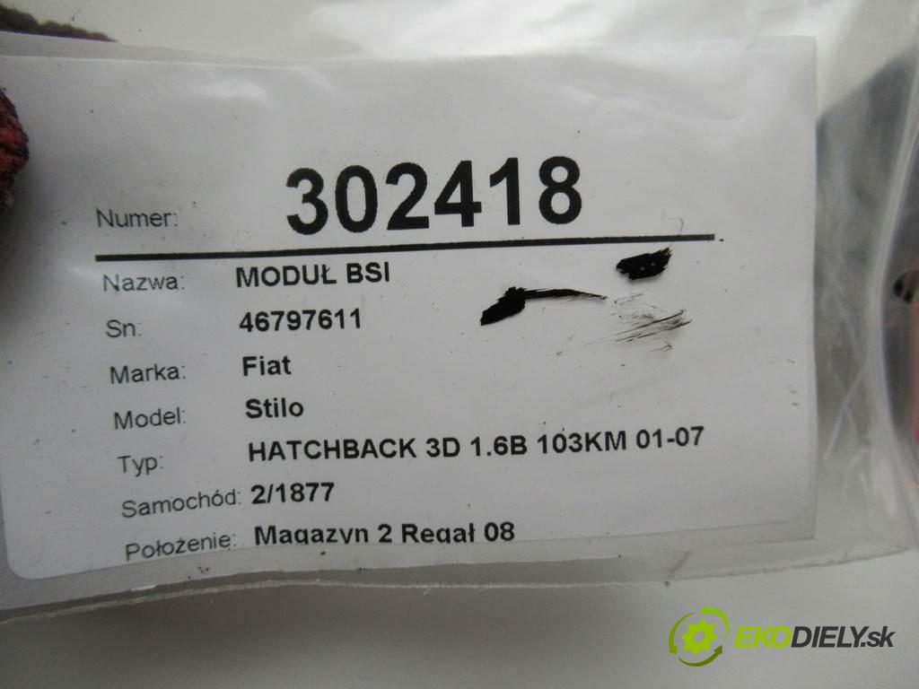 Fiat Stilo  2002 76kW HATCHBACK 3D 1.6B 103KM 01-07 1600 modul BSI 46797611 (Pojistkové skříňky)