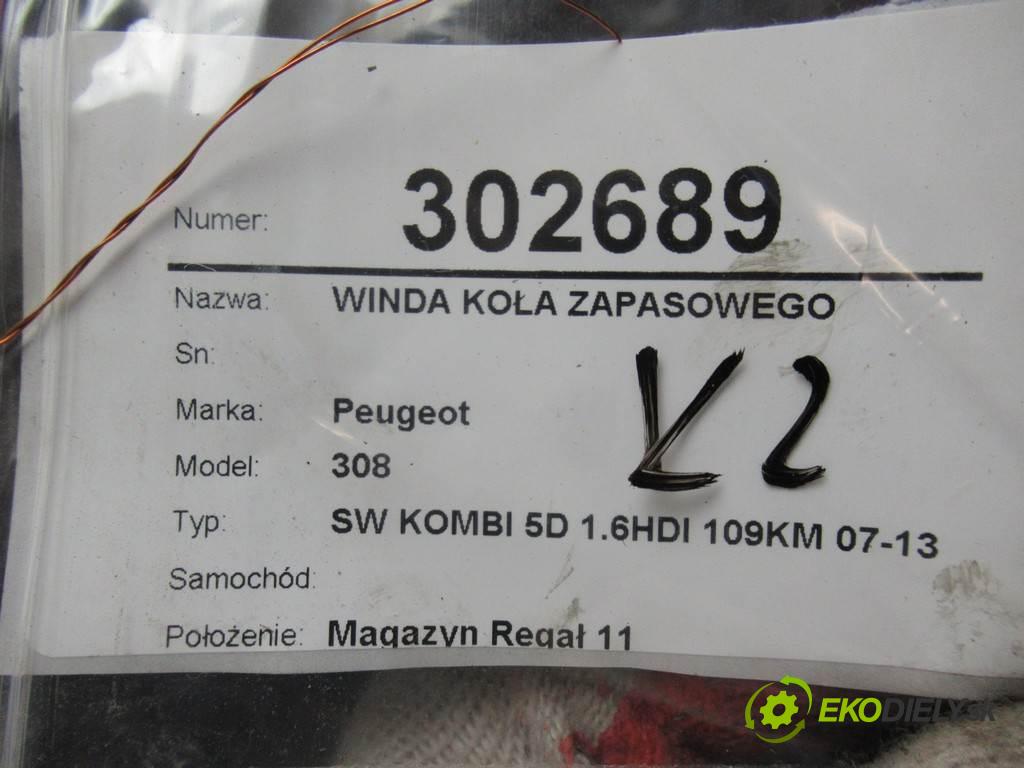 Peugeot 308    SW KOMBI 5D 1.6HDI 109KM 07-13  VÝTAH: kola NÁHRADNÍ: 9663376077