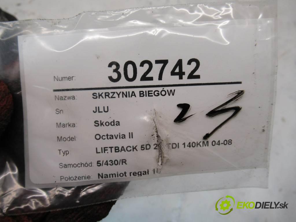 Skoda Octavia II  2006 103 kW LIFTBACK 5D 2.0TDI 140KM 04-08 2000 Prevodovka JLU (Prevodovky)