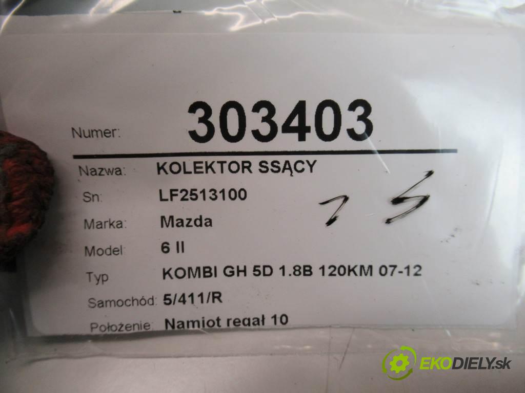 Mazda 6 II  2008 88 kW KOMBI GH 5D 1.8B 120KM 07-12 1800 Potrubie sacie, sanie LF2513100 (Sacie potrubia)