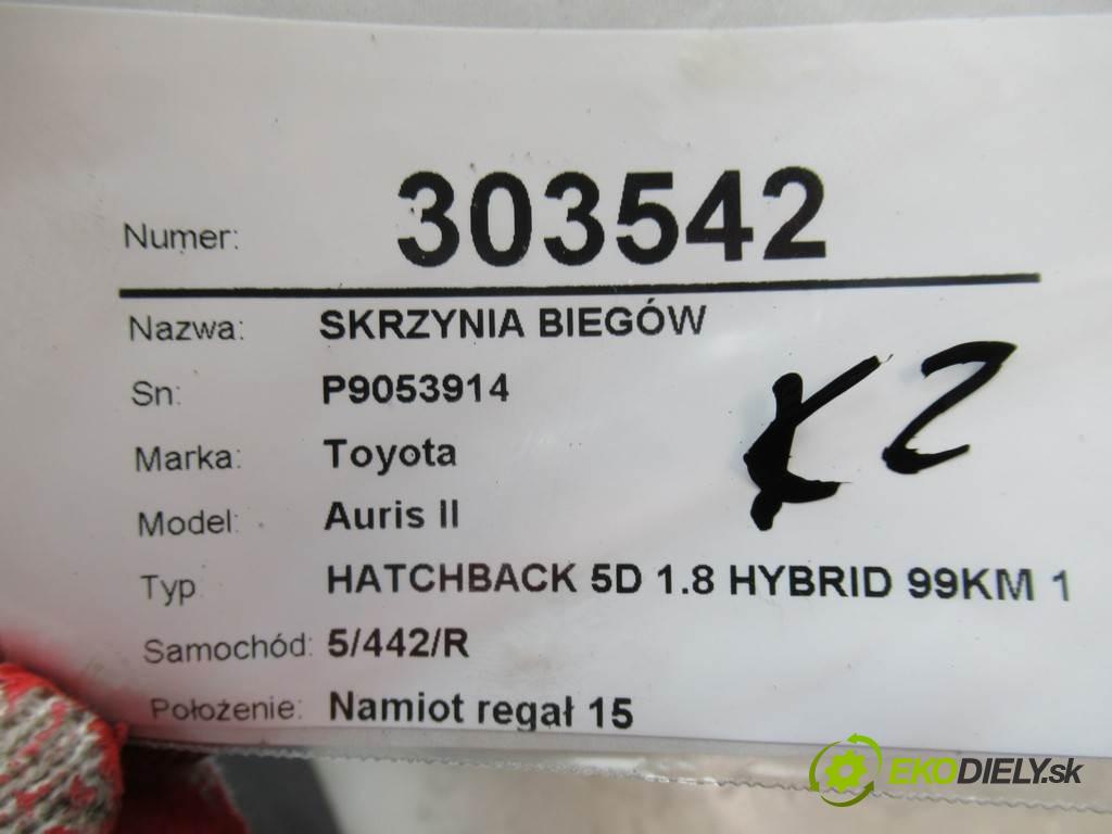 Toyota Auris II  2014 73 kW HATCHBACK 5D 1.8 HYBRID 99KM 12-15 1800 Prevodovka P9053914 P410 (Prevodovky)
