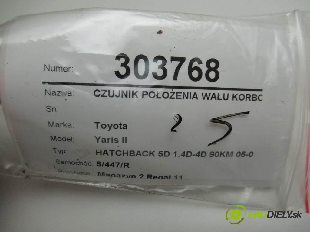 Toyota Yaris II  2007 66 kW HATCHBACK 5D 1.4D-4D 90KM 05-09 1400 Snímač pozície hriadeľa kľukového 90919-05063 (Snímače polohy kľuky, vačky)