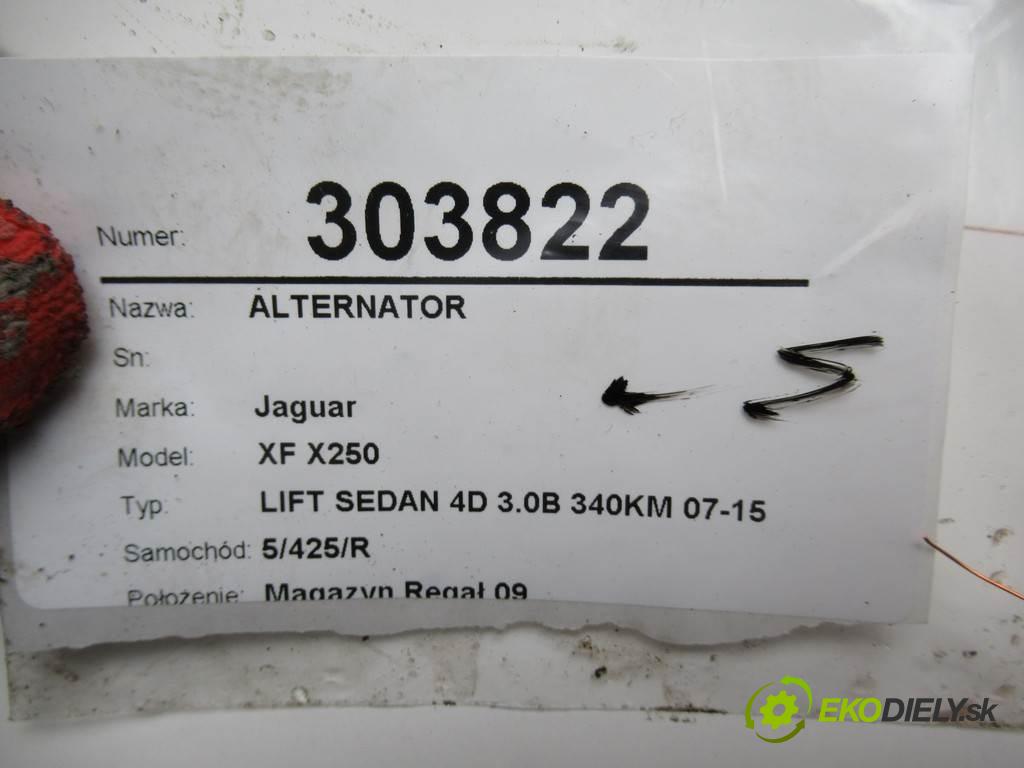 Jaguar XF X250  2015 340KM LIFT SEDAN 4D 3.0B 340KM 07-15 3000 Alternátor 8W83-10300-AD (Alternátory)