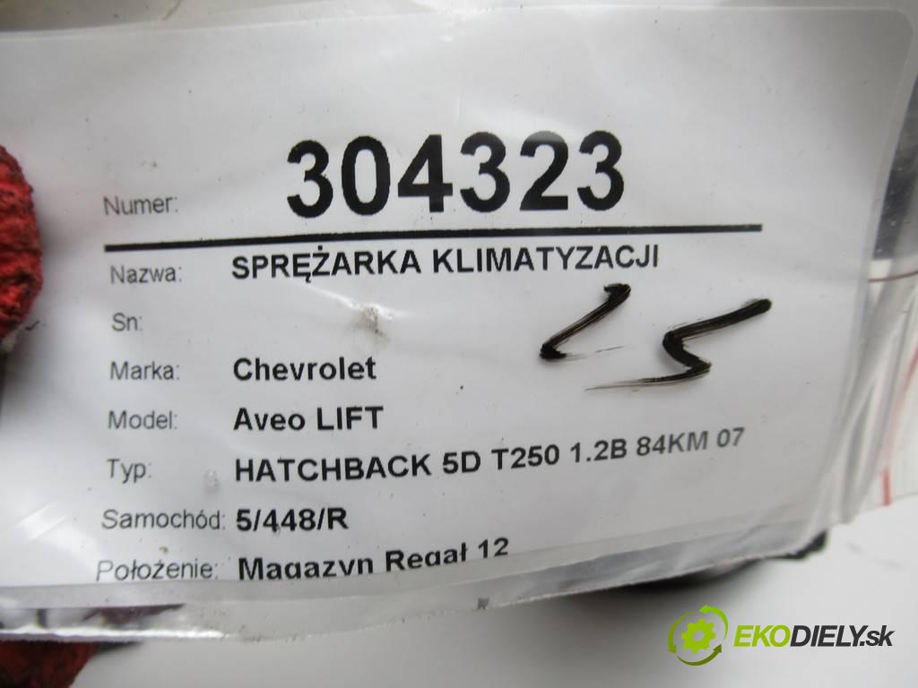 Chevrolet Aveo LIFT  2011  HATCHBACK 5D T250 1.2B 84KM 07-11 1200 kompresor klimatizace 95955943 (Kompresory)