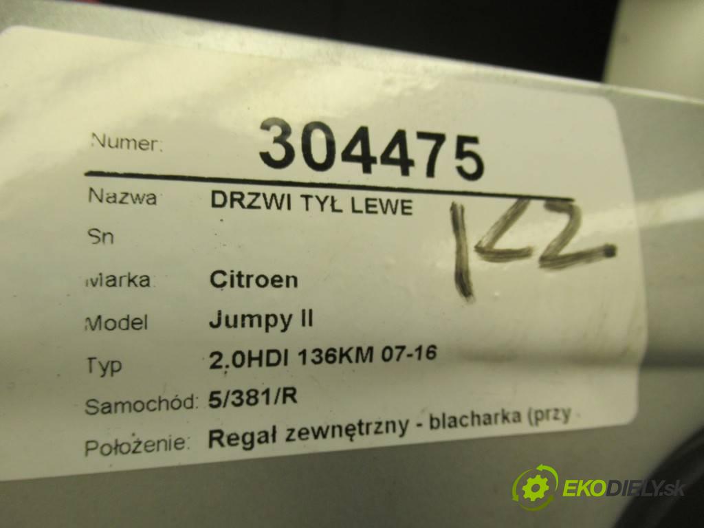 Citroen Jumpy II  2008  2.0HDI 136KM 07-16 2000 dveře zadní část levé posuvní